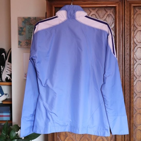 Adidas Essential 3-Stripe Windbreaker Track Jacket Style #P52640 Blue - Size S - Picture 10 of 16